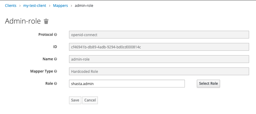 Keycloak <code>admin-role</code> mapper