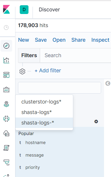 Kibana ClusterStor Logs