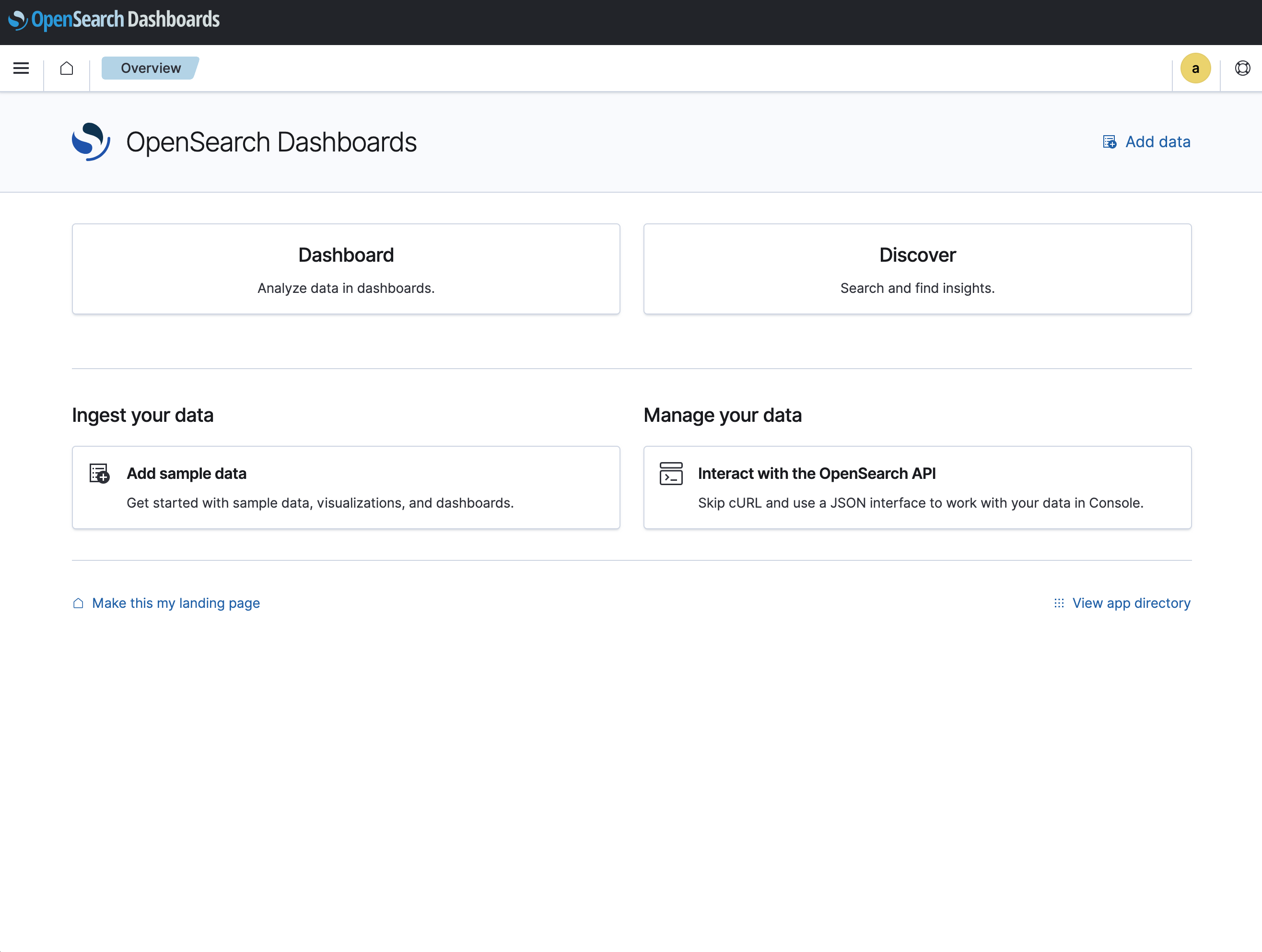 SMA Dashboard Home Page